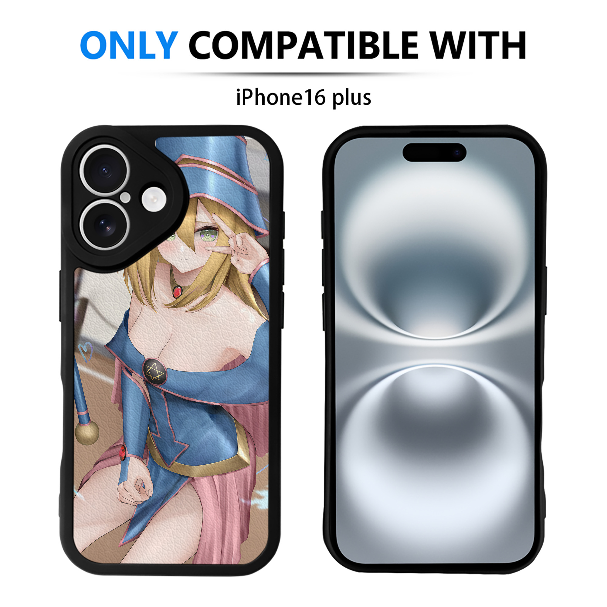 （画像用） 遊☆戯☆王 Yu-Gi-Oh! 【iPhone 16シリーズ対応】シリコンスマホケース（レザー調） 材質：シリコン